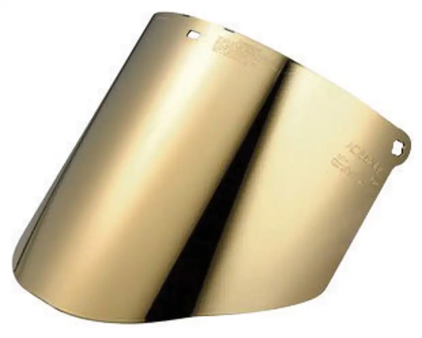 3M TuffMaster 9 X 14 12 X .075 Medium Green And Gold Coated Polycarbonate Faceshield