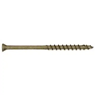 Fastap Plus DFH300SQ #9 x 3" Finish Head Exterior Self Drilling Wood Screws with DuracoatXT - Square Drive Head 100 per Package