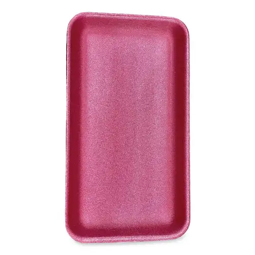 GEN 14.5 in. x 8 in. x 0.75 in. #1525 Meat Trays - Pink (250/Carton)
