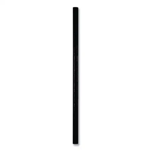 Hoffmaster 5.75 in. Aardvark Paper Straws - Black (3200/Carton)