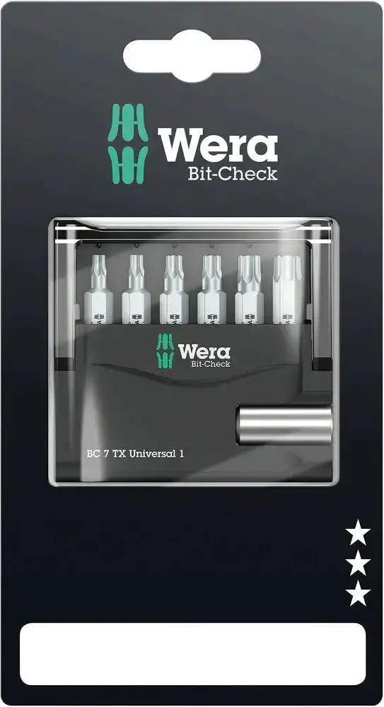 Wera Bit-Check 7 TX Universal 1 SB 05073404001