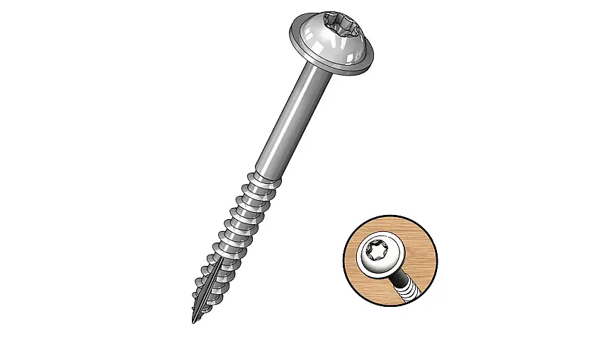 Milescraft screws 1-5" for PocketJig 100 pcs. coarse
