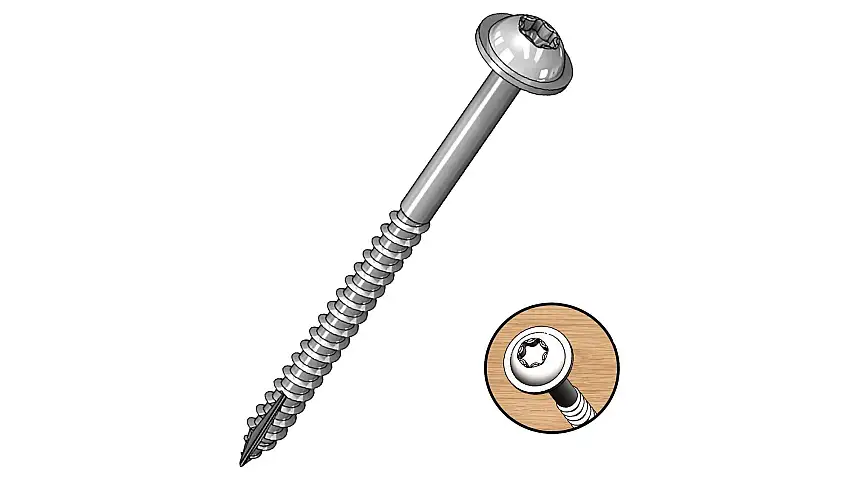 Milescraft screws 64 mm for PocketJig 35 pcs. coarse